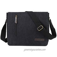 Eshow Men's Shoulder Bag Messenger Bag for Men Canvas Crossbody Bag for Business Work Daily Use