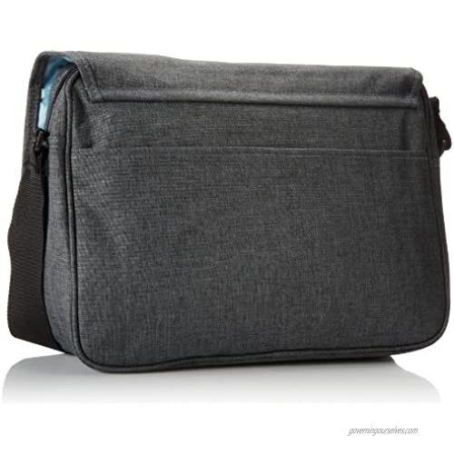 Everest Casual Laptop Messenger Briefcase Charcoal One Size
