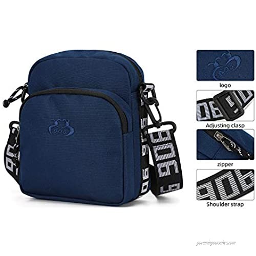 Fourguiren Messenger Bag unisex Canvas Shoulder Bags Travel Bag Multi-function DoubleWaterproof Electronic Storage Bag