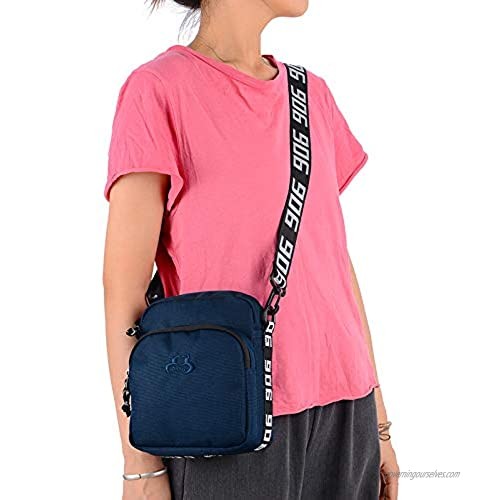Fourguiren Messenger Bag unisex Canvas Shoulder Bags Travel Bag Multi-function DoubleWaterproof Electronic Storage Bag