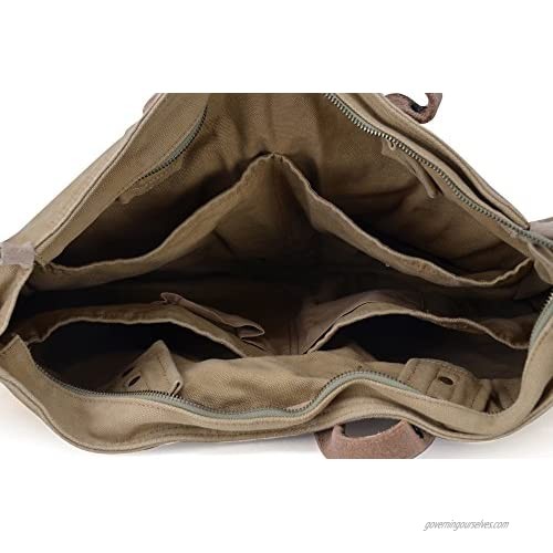 Gootium Unisex Vintage Style Canvas Messenger Bag Cross Body Shoulder Handbags