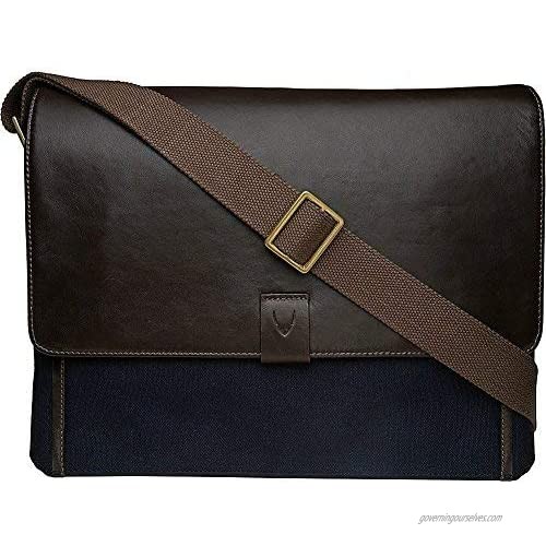 Hidesign Aiden Genuine Leather 15 Inch Laptop Shoulder Messenger Business Bag for Men & Women