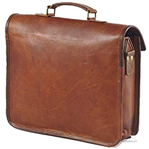 Jony Vintage Leather Messenger Bag Leather I Pad bag handmade Crossbody messenger bags (10x13)