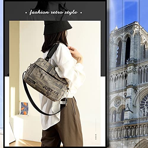 MIDAUP Hobo Bags for Women Multi-Pocket Crossbody Purse Stylish Messenger Handbags Shoulder Bag Soft Nylon Satchel