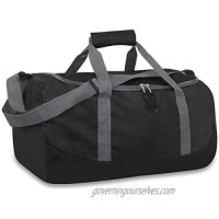 20 Inch  40 Liter Duffel Bag for Men  Women  Teens – Travel Weekender Overnight Carry-on Shoulder Duffel Tote Bag (Black)