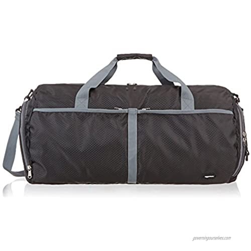  Basics Packable Travel Gym Duffel Bag - 23 Inch  Black