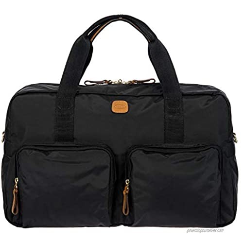 Bric's USA Luggage Model: X-BAG/ X-TRAVEL |Size: 18 "boarding duffle w/pockets | Color: BLACK