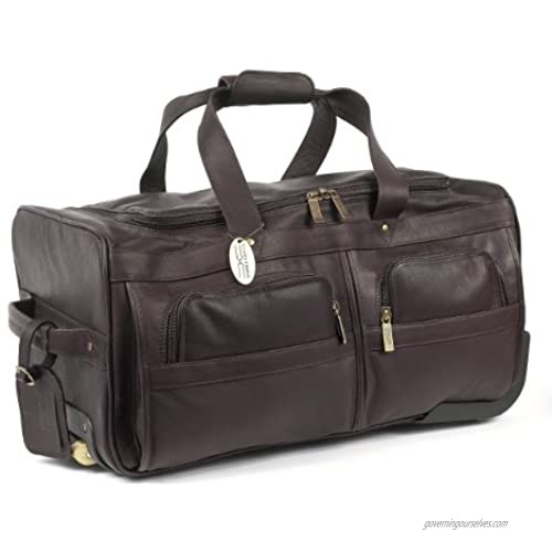 Claire Chase Rolling Duffel  Cafe  One Size