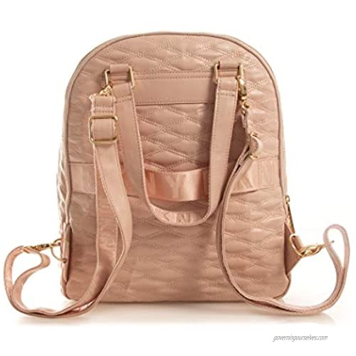 DKNY Quilted Softside-Luggage Pink 14”