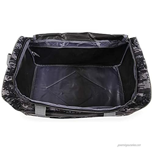 Fila Source Sm Travel Gym Sport Duffel Bag Black Digi Camo One Size