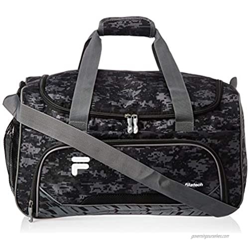 Fila Source Sm Travel Gym Sport Duffel Bag  Black Digi Camo  One Size