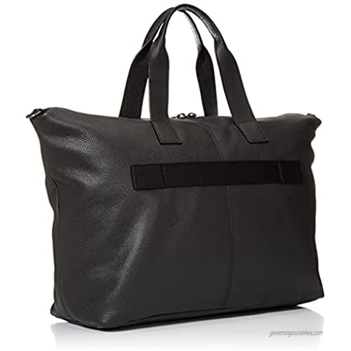 Lacoste Soft Mate Leather Weekender Bag Without Color