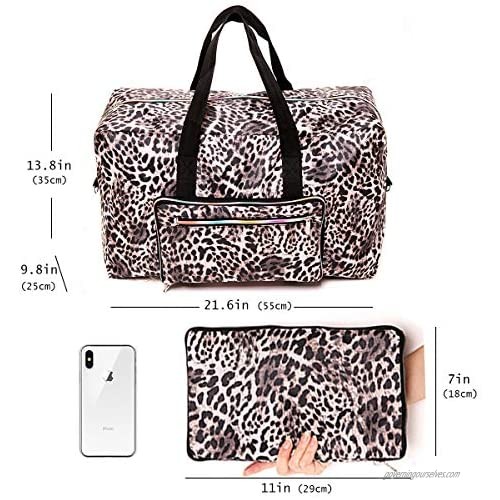 Large Foldable Travel Duffle Bag For Women Girls Cute Floral Weekender Overnight Carry On Checked Luggage Bag Hospital Bag Tote Handbag Shoulder Bag For Kids