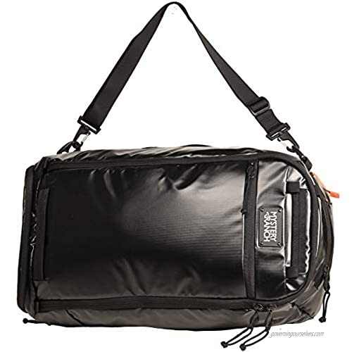 MYSTERY RANCH Mission Duffle Bag - Waterproof Luggage for Travel Bag  TPU Black  55L