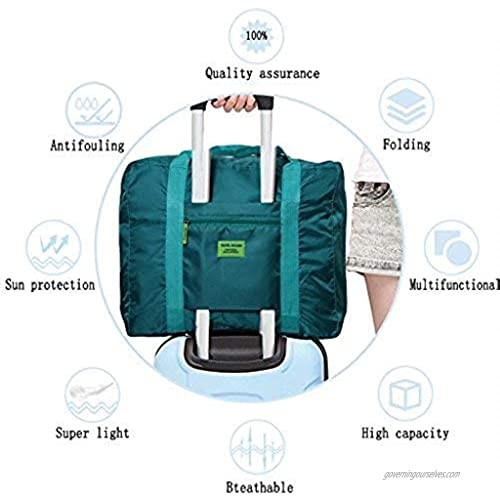 PAXLamb Travel Luggage Duffle Tote Bag Lightweight Waterproof Foldable Storage Carry Bag (Black)