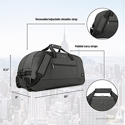 Solo New York Downtown Travel 24 Rolling Duffel Bag