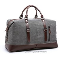 Travel Duffel Bag  22" Weekender Over Night Carry On Bag  Sturdy Durable Large Canvas Gym Luggage for Men & Women