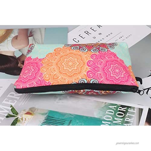 Cosmetic Bag for Women Waterproof Cute Fashion Purse Makeup Bag Roomy Travel Toiletry Pouch Girls Gifts (#6)