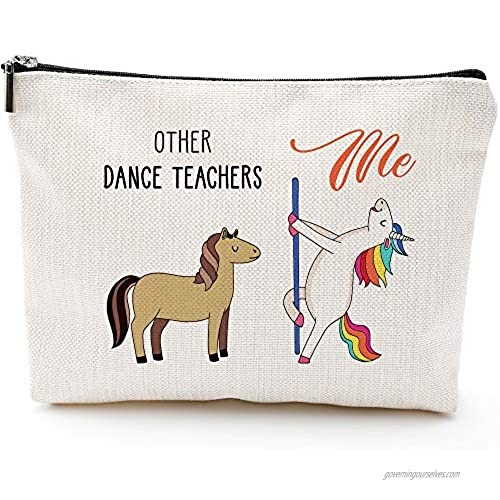 Dance Teachers Gifts for Women Dance Teachers Fun Gifts Dance Teachers Bags for Women Dance Teachers Makeup Bag Make Up Pouch Dance Teachers Birthday Gifts