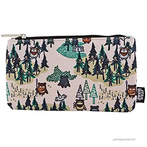 Loungefly Star Wars Ewok Forest Print Coin Cosmetic Bag