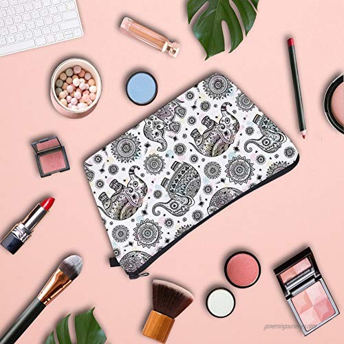 Makeup Bag for Women Cosmetic Bag Small Makeup Bags Waterproof Travel Case Toiletry Bag Accessories Organizer Girl's Gifts (Elephant 1151)