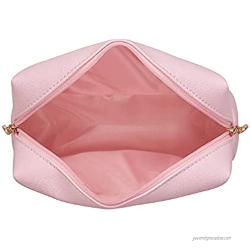 Makeup Bag Pouch Purse Organizer Waterproof Travel Cosmetic Organizer for Women Girl Medium Size (Pink)