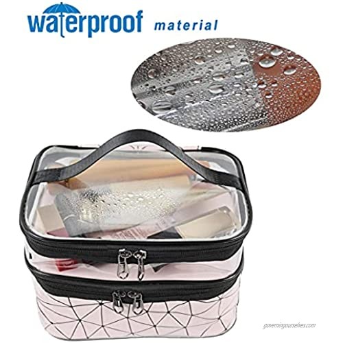 Makeup Bags Double Layer Travel Makeup Bags For Women Waterproof Portable Cosmetic Bag for Makeup Cosmetics Tools Shampoo Toiletries