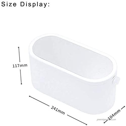 Makeup Case Portable Cosmetic Storage Box with LED Mirror Cover Cosmetic White Travel Carrying Cases