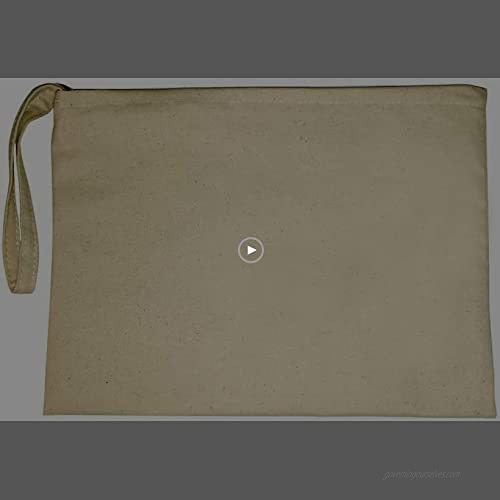 MasterChinese 4/pk 8x11 Inches Inner Lining Canvas Cotton DIY Tablet (iPad) Makeup Cosmetic Tool Zipper Pouch Bag (Handwash)
