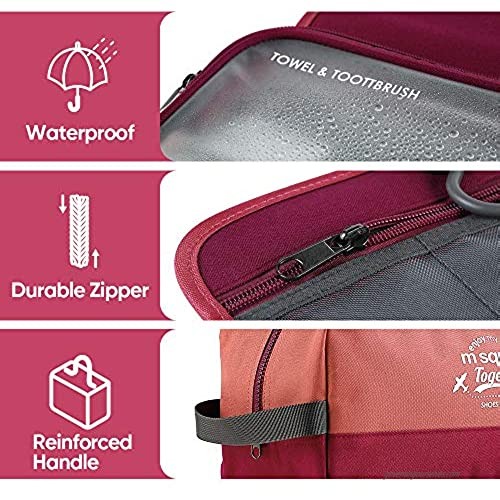 4 PIECES Travel Packing Cube Packing Cubes Travel Bag Organizer with Removable Cosmetic Bag and Shoe Bag PINK