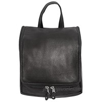 Canyon Outback Leather Goods  Inc. Canyon Outback Bryercliff Hanging Leather Toiletry Bag-Black  One Size