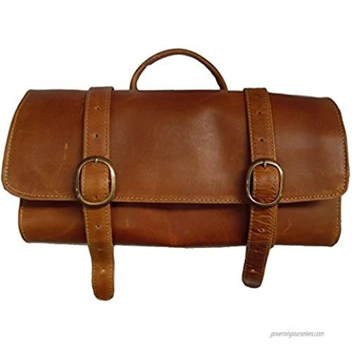 Canyon Outback Leather Goods  Inc. Canyon Outback Buffalo Mountain Hanging Leather Toiletry Bag-Distressed Tan  One Size