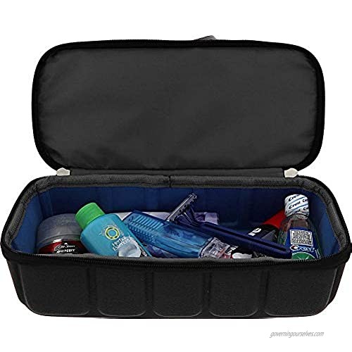 Lewis N. Clark Deluxe Travelflex Toiletry Kit Makeup Bag Shower Caddy + Travel Organizer Toiletry Kit for Luggage Carryon or Suitcase Blue