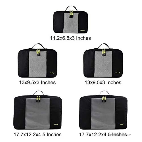 Mozing Packing Cubes for Travel Luggage Organizers for Journey Durable Fabric Zippers for Backpacking Cruise Holidays