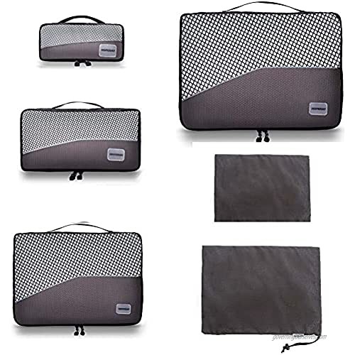 Packing Cubes for Travel Compression Accessories-Large Packing Organizers 6 Set