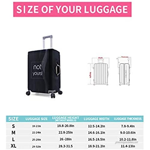 TOGEDI Luggage Cover Anti-scratch Baggage Cover Protector Washable Dust Thicken Elasticity Cover Travel for 18-32inch Luggage
