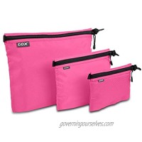 Travel Accessories Organizer Set of 3 Travel Packing Bags Pink