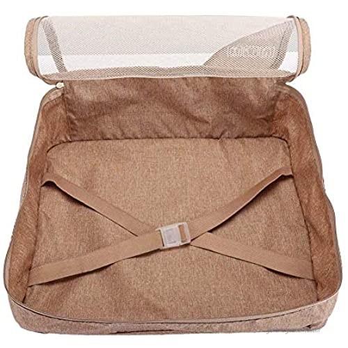 Travel Storage Bag Luggage Organizer Pouch 7Pcs Clothing Sorting Packages Set Packing Travel Organizer Cubes Cation-Ion Fabric Multifunctional Travel Organizer Cubes (Khaki)