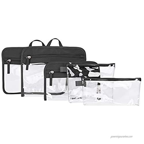 Travelon: Set of 5 Packing Pouches - Black