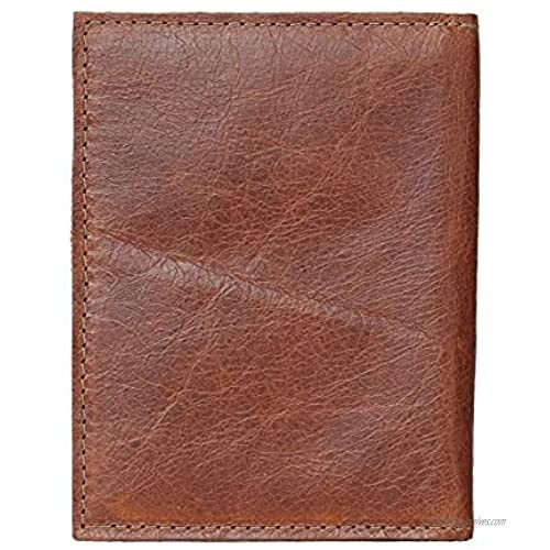 Genuine Leather Passport Wallet/Distressed Brown Leather/Passport Cover/Made In USA
