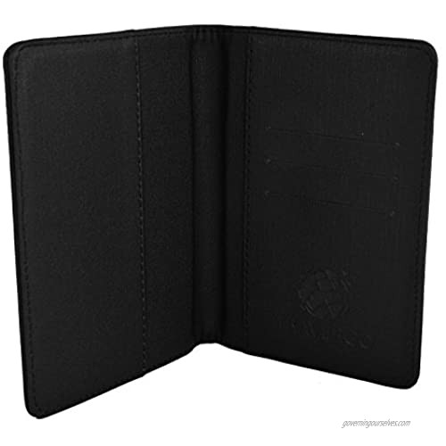 Go Green Power TR1220BK Leather Passport Holder (PU) -Black