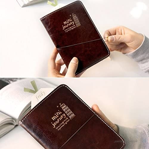 Mini Journey Leather Passport Wallet - Coffee