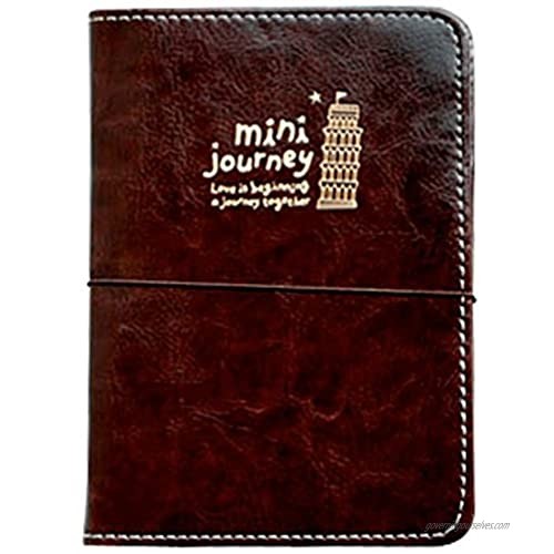Mini Journey Leather Passport Wallet - Coffee