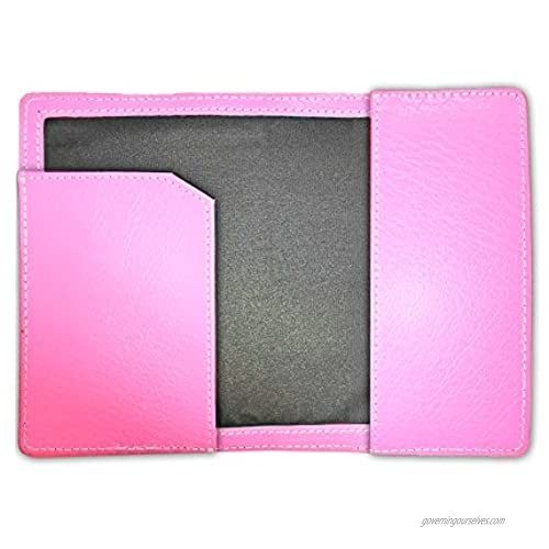 Natico Leather Passport Wallet Pink (60-8256-PK)