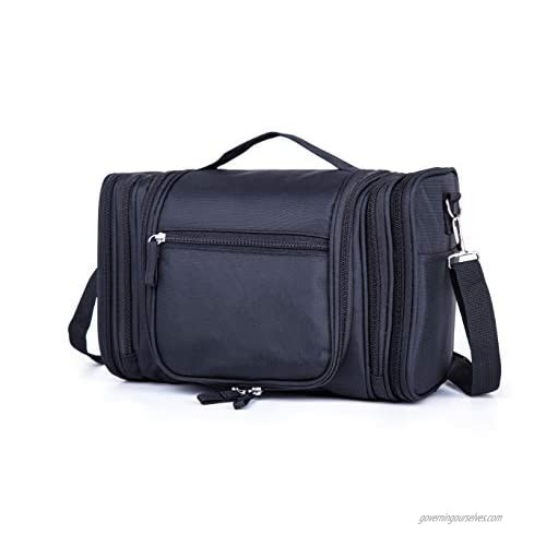 Avigo Bags X-Large Hanging Toiletry/Cosmetic Bag | 500D Polyester | (black)