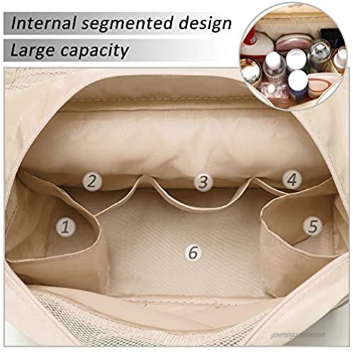 Hanging Toiletry Bag for Men and Women Travel Portable Bathroom Toiletry Storage Bags Waterproof Cosmetics Makeup and Toiletries Organizer with Hook