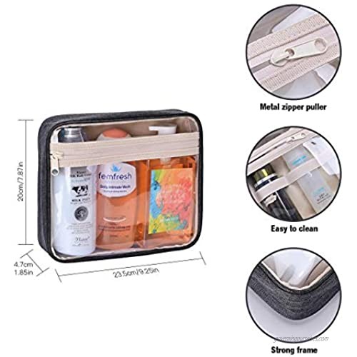 Hanging Toiletry Bag for Women and Men Traveling GM LIKKIE Water-Resistant Travel Toiletry Organizer Detachable Travel Shower Organizer for Travel Essentials and Full Sized Bottles (Black)