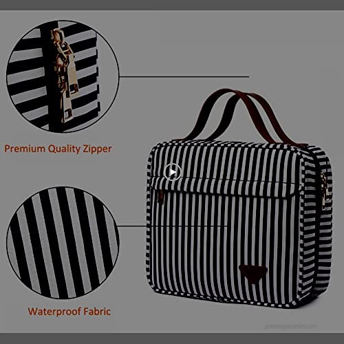 Hanging Travel Toiletry Bag for Women Large Capacity Cosmetic Travel Toiletry Organizer with 360 Degrees Rotating Hook Mother's Day