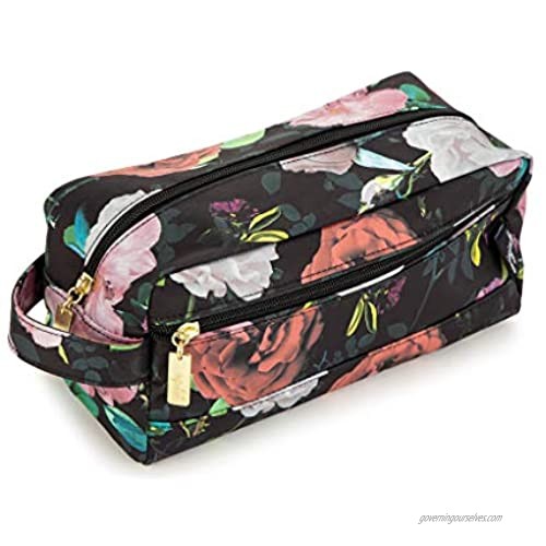 JuJuBe | Be Dapper Train Case | Toiletry Cosmetic Travel Organizer Bag for Men and Women