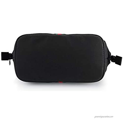 Men's Unisex Travel Toiletry Organizer Bag Soft Shoe Net RPET Material Dopp Kit Waterproof Bathroom Bag Environment Protection Bag (819-Black)